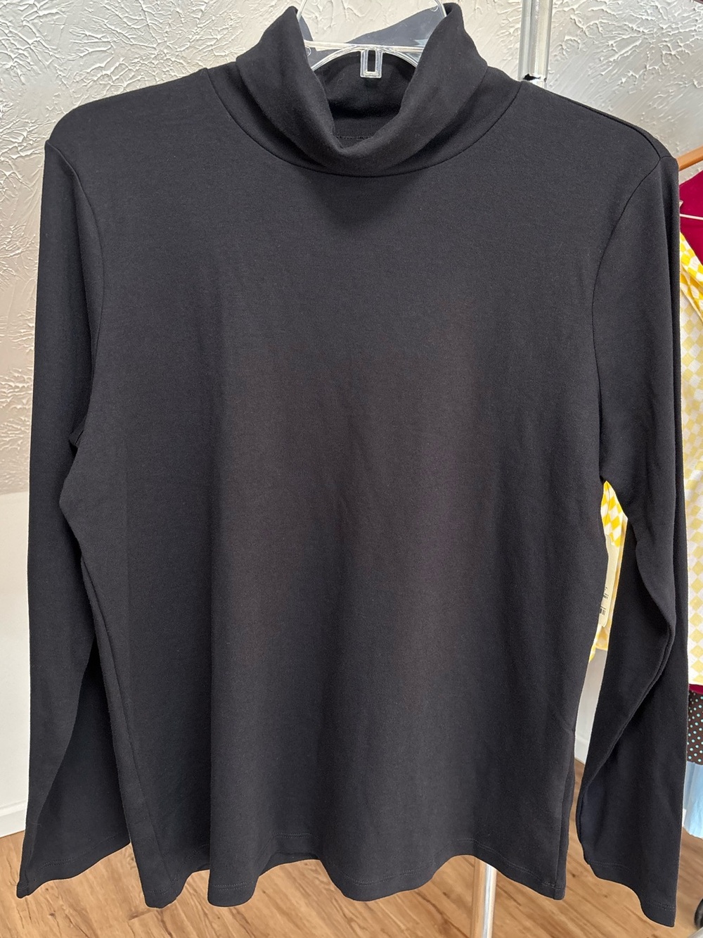 St. John's Bay essential black turtleneck, XXL